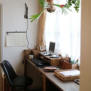 机/いいね、フォローありがとうございます！/心地よい暮らし/レトロな感じが好き/手作り家具...などのインテリア実例 - 2024-02-03 06:58:47