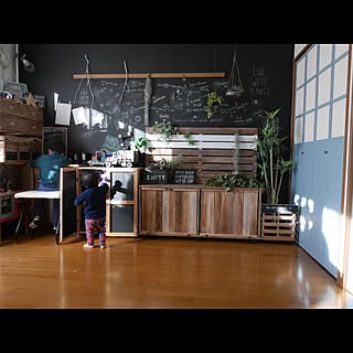 部屋全体/キッズスペース/DIY/木工/賃貸...などのインテリア実例 - 2016-02-23 21:21:28