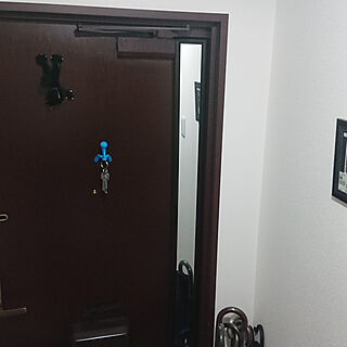 玄関/入り口/鏡/ミラー/スタンドミラー/玄関ドアのインテリア実例 - 2018-03-25 11:12:02