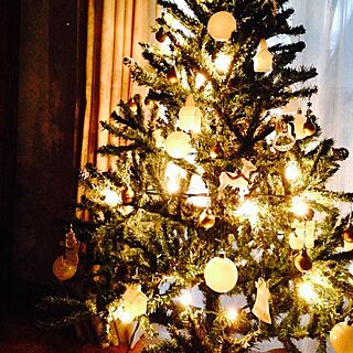 リビング/クリスマスツリー/ライトアップ/夜更かし中のインテリア実例 - 2013-12-21 02:37:43
