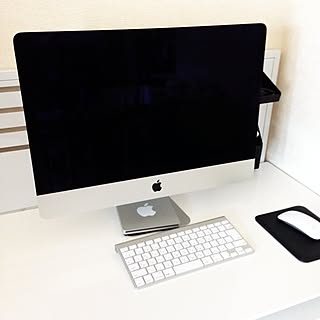 机/フランフラン/iMac/モノトーン　/デスク　...などのインテリア実例 - 2014-04-12 11:02:09