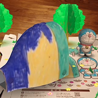 机/インテリアじゃなくてすみません…/グリコ/3Dドラえもんぬりえ/びっくりー‼︎‼︎のインテリア実例 - 2014-07-12 13:42:33