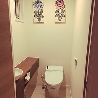 バス/トイレ/リクシルのトイレのインテリア実例 - 2017-05-12 00:33:25