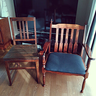 部屋全体/DIY/リメイク家具/古家具/古い椅子...などのインテリア実例 - 2022-01-05 14:07:30