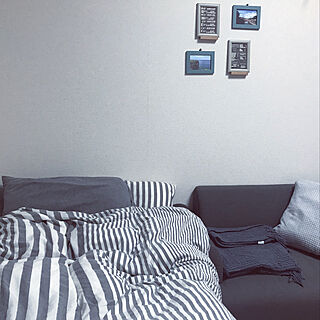 ベッド周り/IKEA/1k 8畳/狭くて上手く撮れない…/無印良品...などのインテリア実例 - 2018-01-18 23:34:33