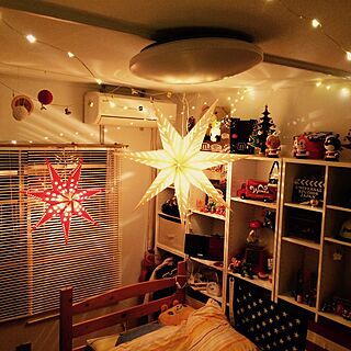 ベッド周り/IKEA 照明/アンパンマン/娘部屋/クリスマスのインテリア実例 - 2015-12-19 20:33:56
