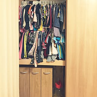 部屋全体/時短収納/子供服収納/家事がしやすい部屋づくり/押入れ...などのインテリア実例 - 2016-06-12 16:47:33