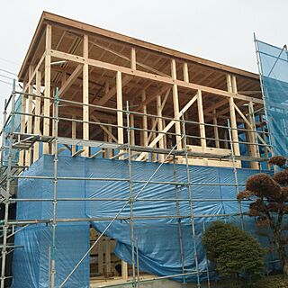 片流れ屋根/上棟式/IGと同じpic！/マイホーム建築中/マイホーム記録...などのインテリア実例 - 2016-05-30 20:19:44