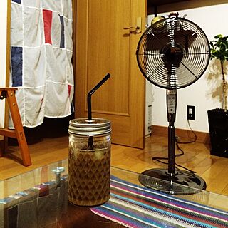 リビング/セリア/瓶リメイク/扇風機/RC石川支部のインテリア実例 - 2014-08-17 23:12:55