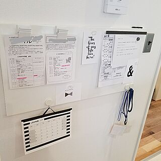 壁/天井/IKEA/マグネットボード/おたよりボード/カレンダー...などのインテリア実例 - 2017-06-07 09:20:35