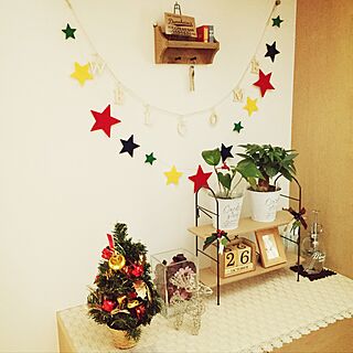玄関/入り口/クリスマス/off&on大好き♡/IKEA/3COINS...などのインテリア実例 - 2016-10-27 00:01:32
