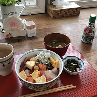 海鮮丼/机のインテリア実例 - 2020-04-26 16:59:07