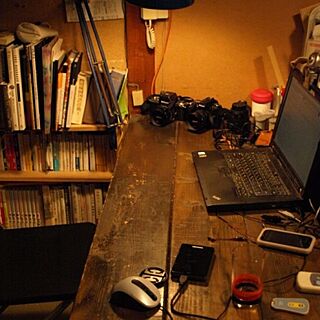 camera/desk/DIY/机/PCデスク周り...などのインテリア実例 - 2012-09-16 00:10:57