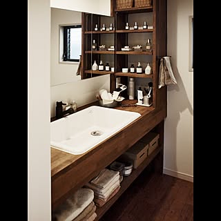 造作洗面台のインテリア実例 Roomclip ルームクリップ