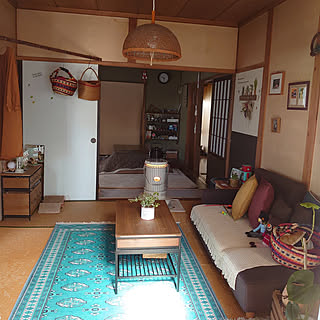 部屋全体/平屋暮らし/古い家を楽しむ/古い家に住む/築年数46年以上...などのインテリア実例 - 2022-04-05 09:28:21