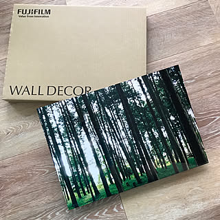 玄関/入り口/富士フイルムウォールデコ/富士フイルム/WALLDECORモニター/北欧...などのインテリア実例 - 2017-09-09 18:01:42