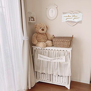 teddy bear/絵本棚/かご/salut!/IKEA...などのインテリア実例 - 2022-06-16 13:24:42