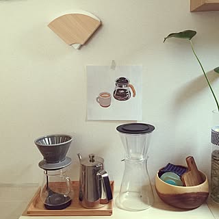 キッチン/ONE KILN/KINTO ドリッパー/北欧、暮らしの道具店/コーヒー大好き...などのインテリア実例 - 2017-07-14 08:52:37