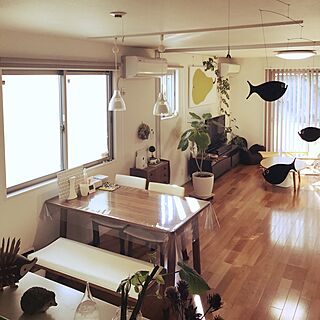 部屋全体/ダイワハウス/観葉植物/ヴィンテージチェスト/ファブリックボード...などのインテリア実例 - 2016-10-12 08:06:02