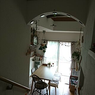 壁/天井/子供と暮らす。/両面時計/植物/アーチ壁...などのインテリア実例 - 2017-06-28 09:54:36