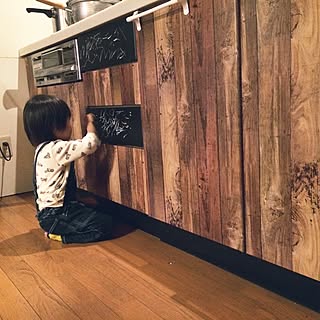 キッチン/黒板シート/リメイクシート/DIY/ダイソーのインテリア実例 - 2017-04-16 20:50:17