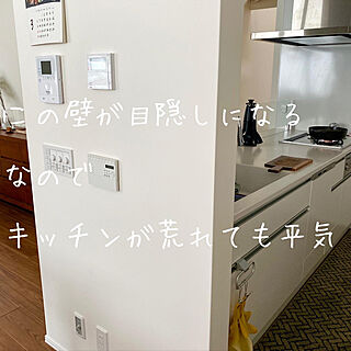 目隠し/キッチン横の壁/運気アップ/ごちゃごちゃをスッキリ/開運...などのインテリア実例 - 2022-03-27 10:18:31