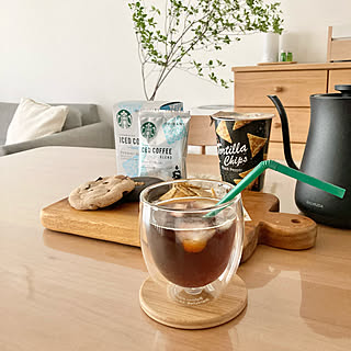 コーヒーのある暮らし/アイスコーヒー/コーヒータイム/スターバックス/おうちカフェ...などのインテリア実例 - 2021-05-26 21:30:53