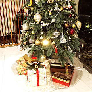 玄関/入り口/クリスマスプレゼント/クリスマスツリー/クリスマス/クリスマス準備...などのインテリア実例 - 2018-11-12 21:35:57