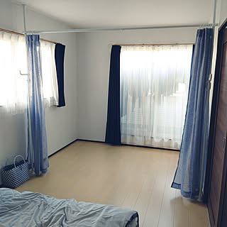 部屋全体/山善/山善収納部/つっぱりカーテンレール/見てくださってありがとうございます...などのインテリア実例 - 2019-11-02 15:59:07