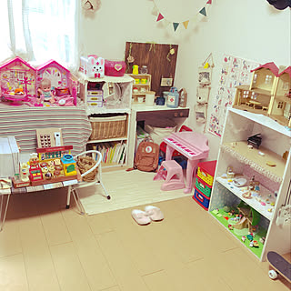 部屋全体/子ども部屋/女の子/こどもがいる生活/こどもと暮らす。...などのインテリア実例 - 2018-11-27 14:43:23