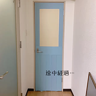 詳しくはブログにて/途中経過/リメイク中/トイレドア/リメイクシート...などのインテリア実例 - 2019-02-07 22:03:00