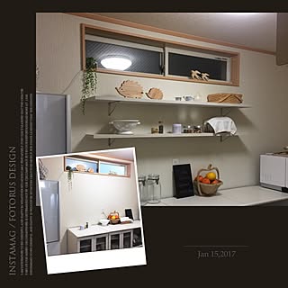 キッチン/ツバメ/ハリネズミ/棚DIY/いなざうるす屋さん...などのインテリア実例 - 2017-01-15 20:32:24