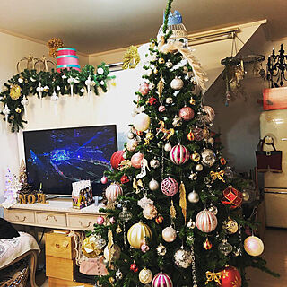 部屋全体/christmas tree/Christmas/ホワイトインテリアのインテリア実例 - 2018-12-26 22:38:25