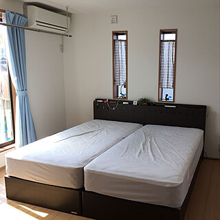 ３階が寝室/ホスクリーン 室内物干し/TOKYO BED/アイフルホーム/ベッド周り...などのインテリア実例 - 2020-03-15 11:44:09