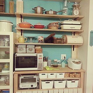 キッチン/DIY/こどもと暮らす/IKEAがいっぱい/カラフルのインテリア実例 - 2017-03-12 21:16:52