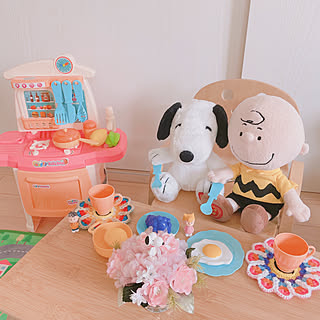 snoopy/UFOキャッチャー/おままごとキッチン/ディスプレイコーナー/おうち時間...などのインテリア実例 - 2022-05-06 10:30:13