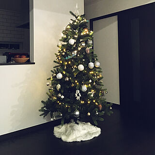 リビング/クリスマス/クリスマスツリー180cm/ニトリのインテリア実例 - 2017-11-23 18:55:50