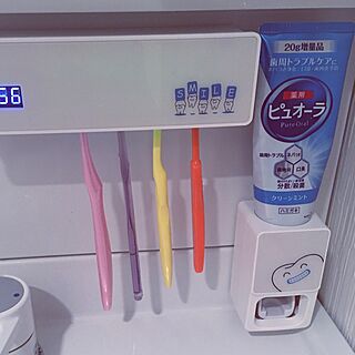 洗面台/歯磨き粉絞り器のインテリア実例 - 2017-07-19 22:56:25