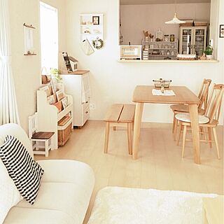 部屋全体/建売だけどオシャレハウスを目指します！/白×木♡/コンテスト参加♡/ナチュラルインテリアのインテリア実例 - 2016-02-17 14:38:09