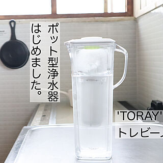 ポット型浄水器/トレビーノ/TORAY/スキレット/タイルシートDIY...などのインテリア実例 - 2021-04-24 07:34:21