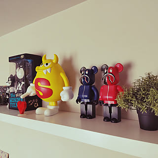 棚/IKEA/ウォールシェルフ/BE@RBRICK/lack...などのインテリア実例 - 2021-07-25 09:39:33