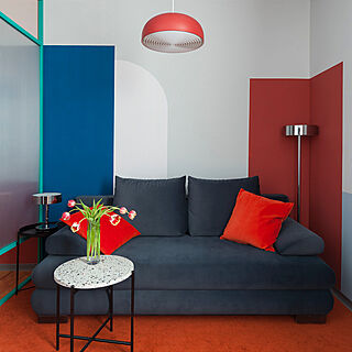 colorblock/colorful/sofa/IKEA/部屋全体のインテリア実例 - 2021-03-19 01:45:56