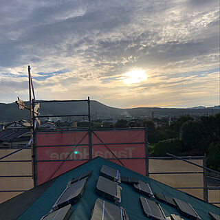 棟梁ありがとうございます/夕方の空/夕方の風景/キレイな景色/連日の雨も止んで晴天...などのインテリア実例 - 2018-09-23 14:51:40