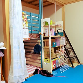 部屋全体/こども部屋/子供部屋改造中/セリア/リメイクシート...などのインテリア実例 - 2017-01-15 16:20:25