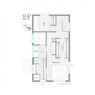 間取り/間取り図/2階UT/2階風呂/2階お風呂...などのインテリア実例 - 2019-06-26 15:47:11