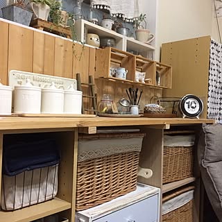 壁/天井/カウンターDIY/初DIY作品/今日の1枚/カフェ風インテリアを目指して...などのインテリア実例 - 2017-05-25 20:22:48