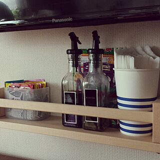 棚/IKEA購入品/手作りラベルシール/調味料棚作った♡のインテリア実例 - 2015-03-09 10:43:23