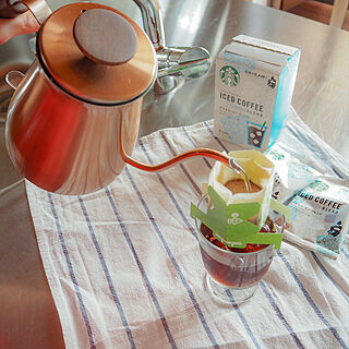 コーヒーのある暮らし/アイスコーヒー/コーヒータイム/スターバックス/おうちカフェ...などのインテリア実例 - 2021-05-24 06:35:27