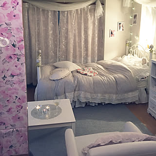 ニトリ 花柄壁紙のおしゃれなアレンジ 飾り方のインテリア実例 Roomclip ルームクリップ