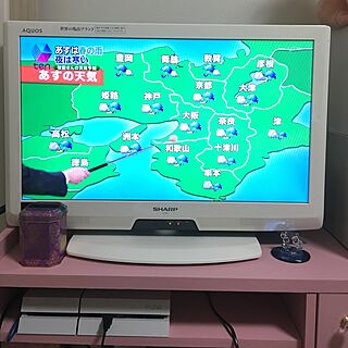 リビング/テレビ台/テレビ/PS4/ピンク♡...などのインテリア実例 - 2017-02-16 17:48:45